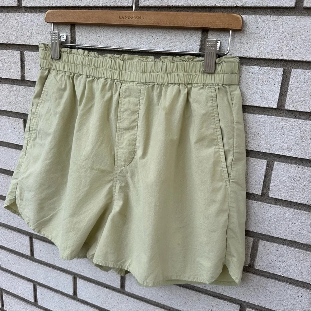 Madewell Pull-On Shorts in Signature Popin Faded Seagrass Pistachio Sage Green S